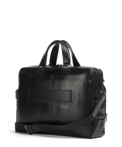 W136 Aktentasche 15″ fein genarbtes Rindsleder schwarz
