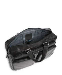 W136 Aktentasche 15″ fein genarbtes Rindsleder schwarz