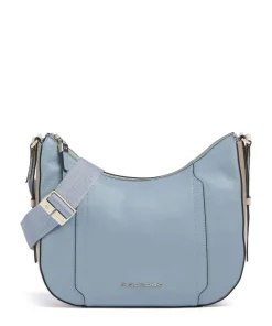 W92 Umhängetasche fein genarbtes Rindsleder hellblau