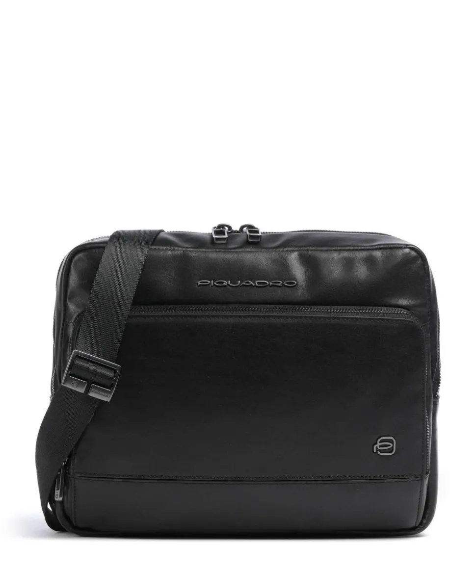 W136 Umhängetasche fein genarbtes Rindsleder schwarz