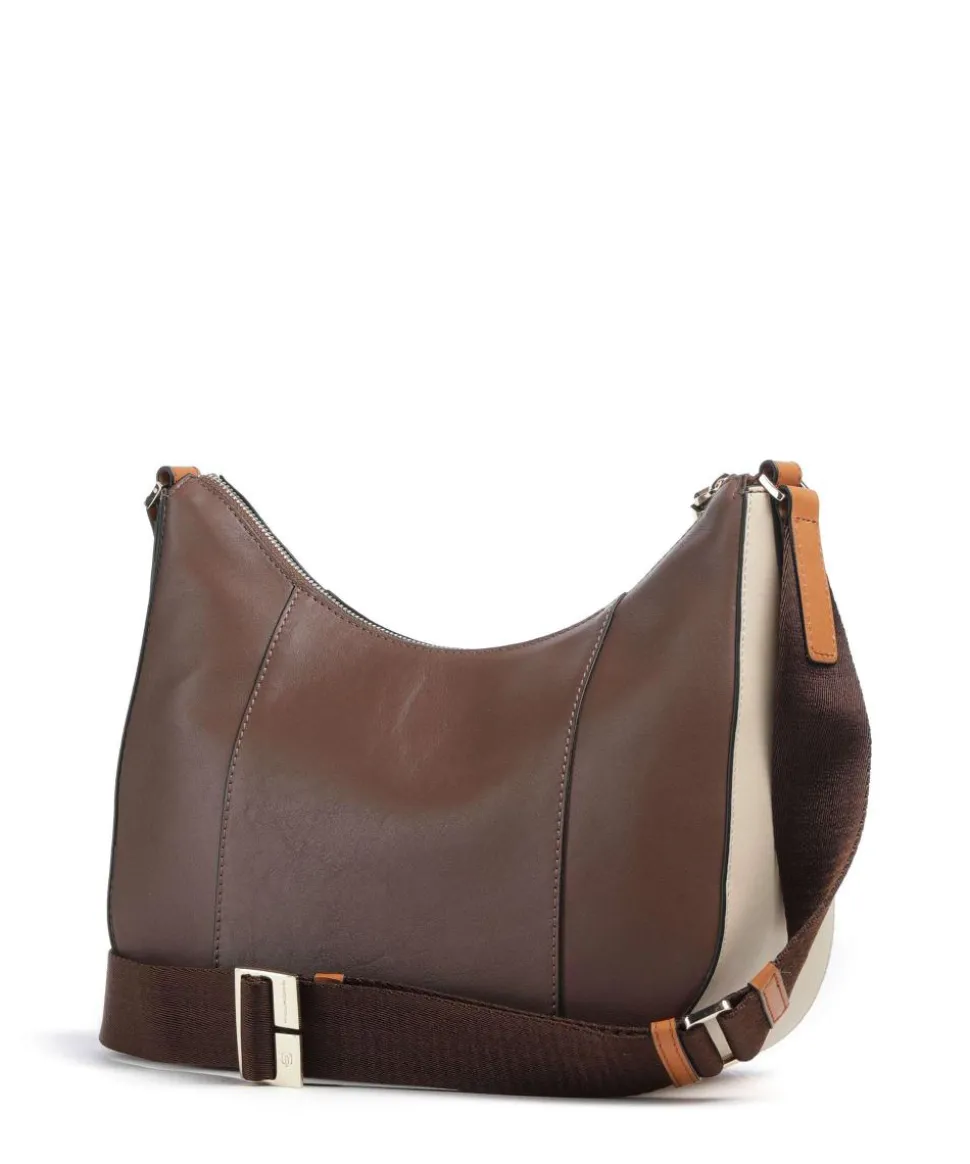 W92 Umhängetasche fein genarbtes Rindsleder braun