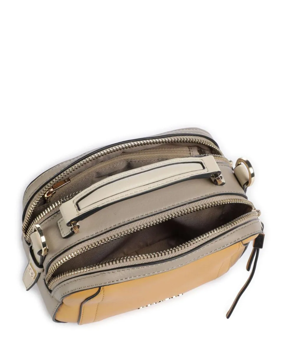 W92 Umhängetasche fein genarbtes Rindsleder ocker