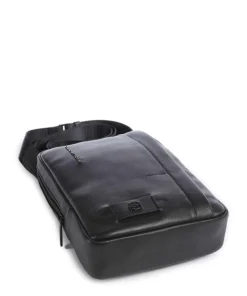 W137 Umhängetasche genarbtes Rindsleder schwarz