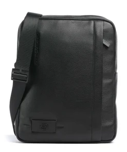 W137 Umhängetasche genarbtes Rindsleder schwarz