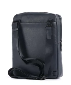 W137 Umhängetasche genarbtes Rindsleder dunkelblau