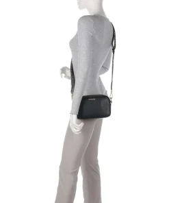 Wallis Avy Umhängetasche genarbtes Rindsleder schwarz