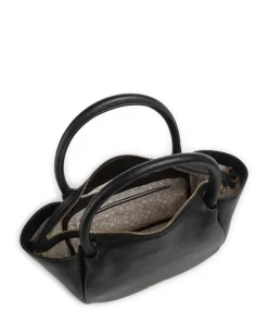 Wallis Raja Handtasche genarbtes Rindsleder schwarz