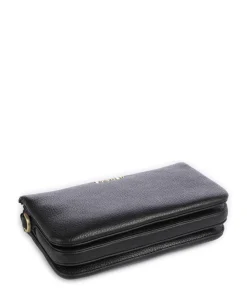 Wallis Taja Umhängetasche genarbtes Rindsleder schwarz