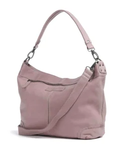 Washed Waxed Cow Bolivia Beuteltasche Pull-Up Rindsleder lavendel