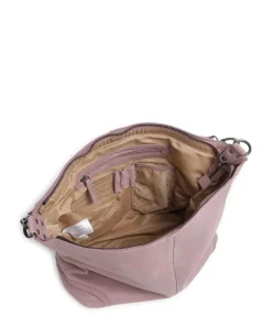 Washed Waxed Cow Bolivia Beuteltasche Pull-Up Rindsleder lavendel