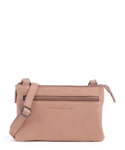 Washed Waxed Cow Osaka Umhängetasche genarbtes Rindsleder altrosa