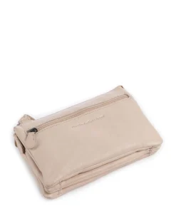 Washed Waxed Cow Osaka Umhängetasche genarbtes Rindsleder beige