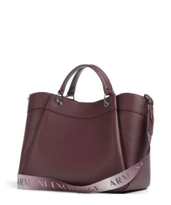 Wave L Handtasche Lederimitat wein