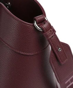 Wave L Handtasche Lederimitat wein