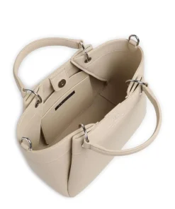 Wave M Handtasche Lederimitat elfenbein