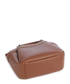 Wave S Handtasche Lederimitat cognac