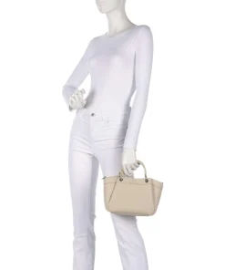 Wave S Handtasche Lederimitat elfenbein