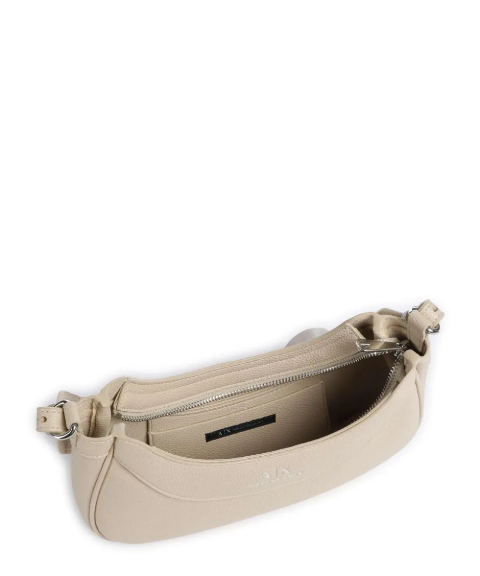 Wave S Umhängetasche Lederimitat beige