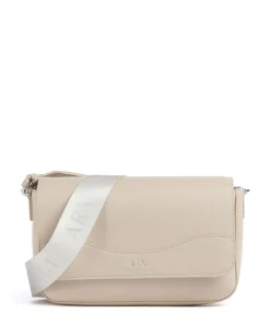 Wave Umhängetasche Lederimitat beige