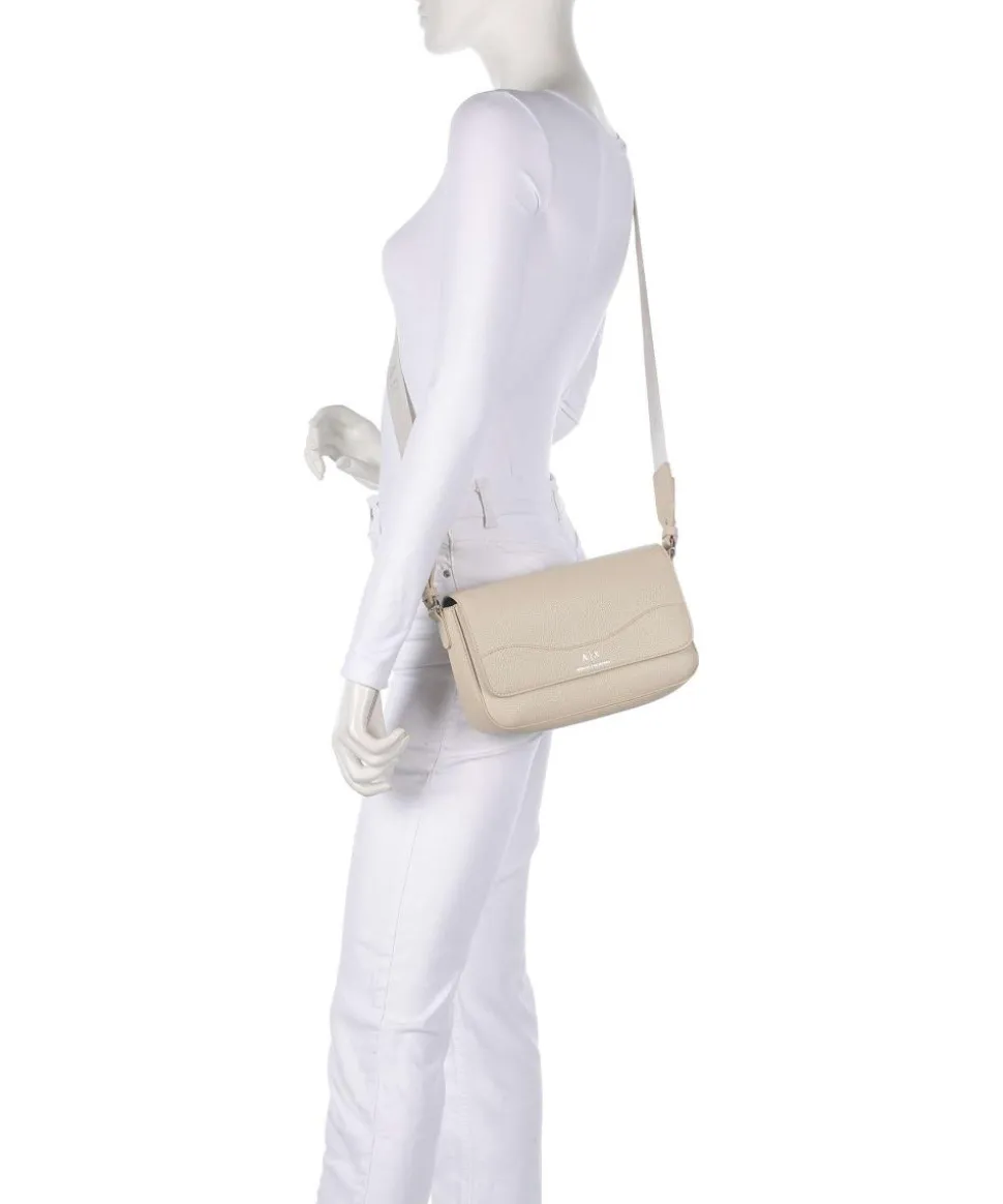 Wave Umhängetasche Lederimitat beige