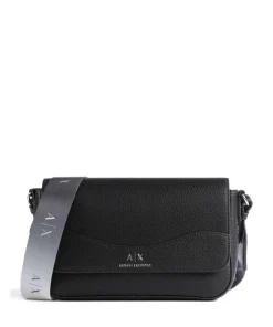 Wave Umhängetasche Lederimitat schwarz