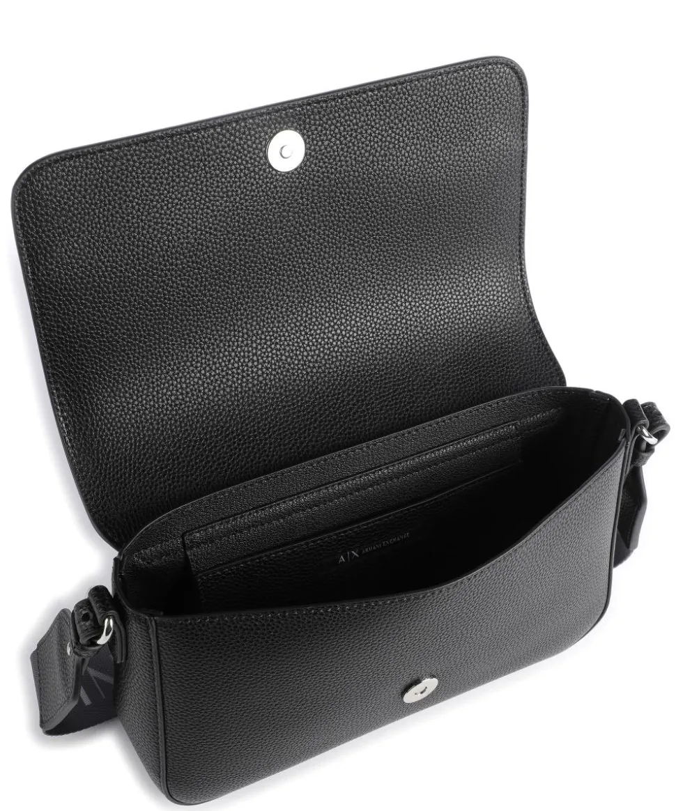 Wave Umhängetasche Lederimitat schwarz