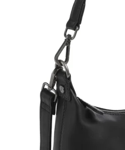 Wax Pull Up Cow Christie Schultertasche fein genarbtes Rindsleder schwarz
