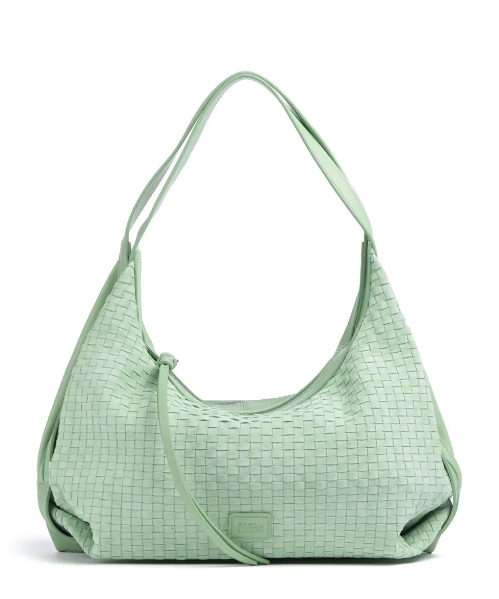 Weave Harmony Schultertasche Schafsleder mintgrün