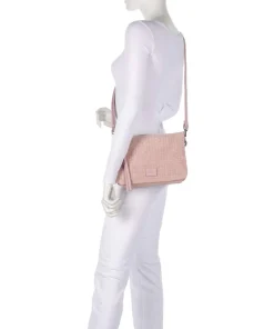 Weave Harmony Schultertasche Schafsleder rosa