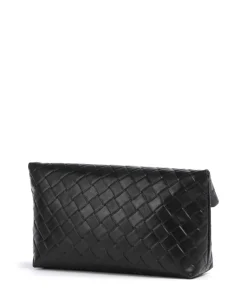 Weaver Lane Clutch fein genarbtes Rindsleder schwarz