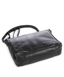 Weimar Umhängetasche weiches Rindsleder schwarz