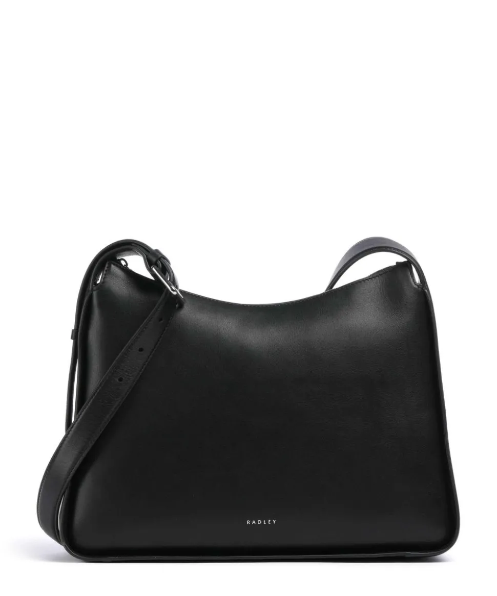 Westwell Lane Umhängetasche genarbtes Rindsleder schwarz