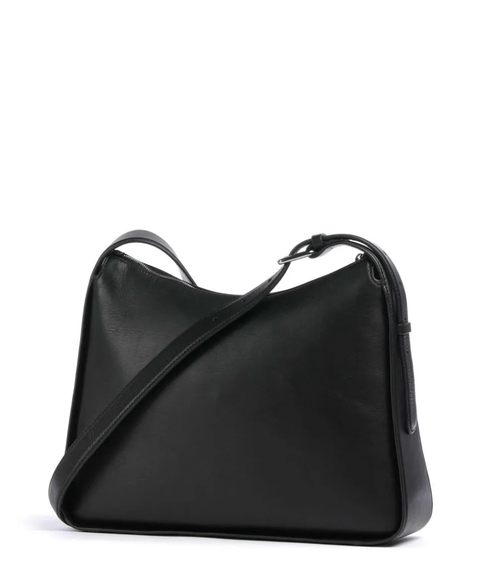 Westwell Lane Umhängetasche genarbtes Rindsleder schwarz