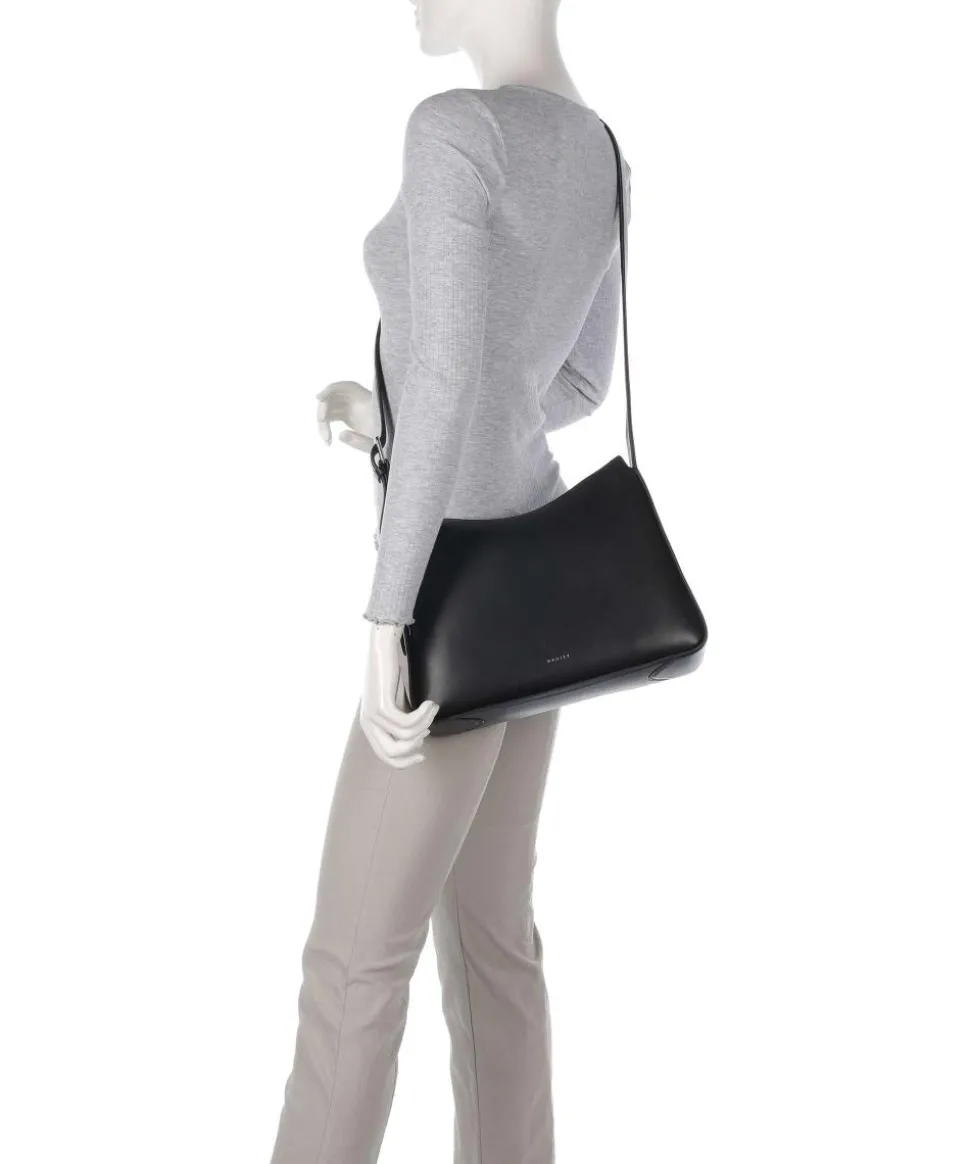 Westwell Lane Umhängetasche genarbtes Rindsleder schwarz