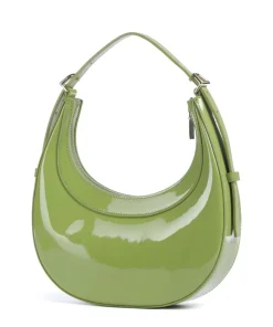 Whisper Patent Schultertasche Leder grün