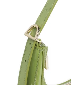 Whisper Patent Schultertasche Leder grün