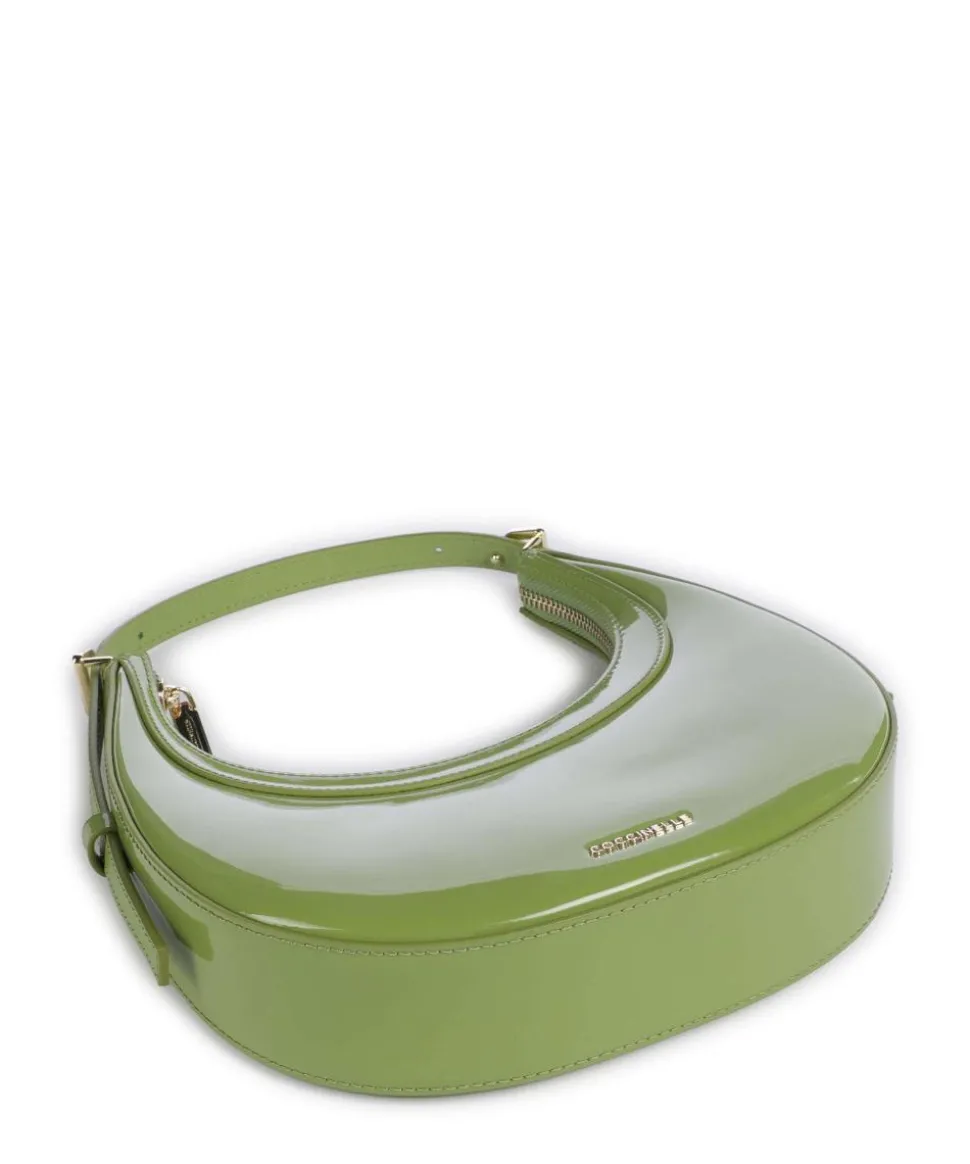 Whisper Patent Schultertasche Leder grün