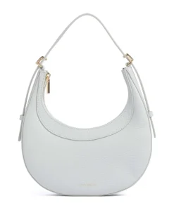 Whisper Schultertasche genarbtes Rindsleder hellblau