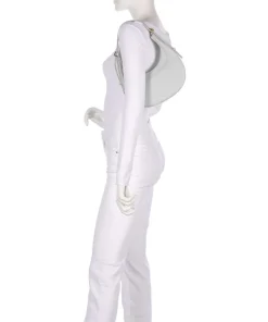 Whisper Schultertasche genarbtes Rindsleder hellblau