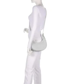 Whisper Schultertasche genarbtes Rindsleder hellblau