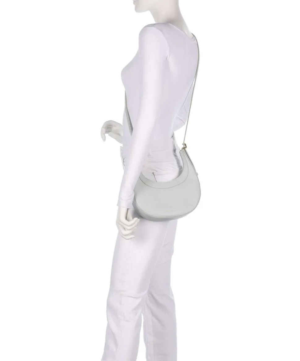 Whisper Schultertasche genarbtes Rindsleder hellblau