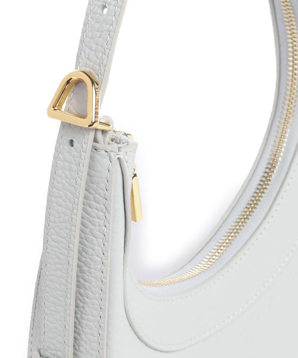 Whisper Schultertasche genarbtes Rindsleder hellblau