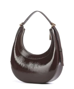 Whisper Schultertasche glattes Rindsleder dunkelbraun