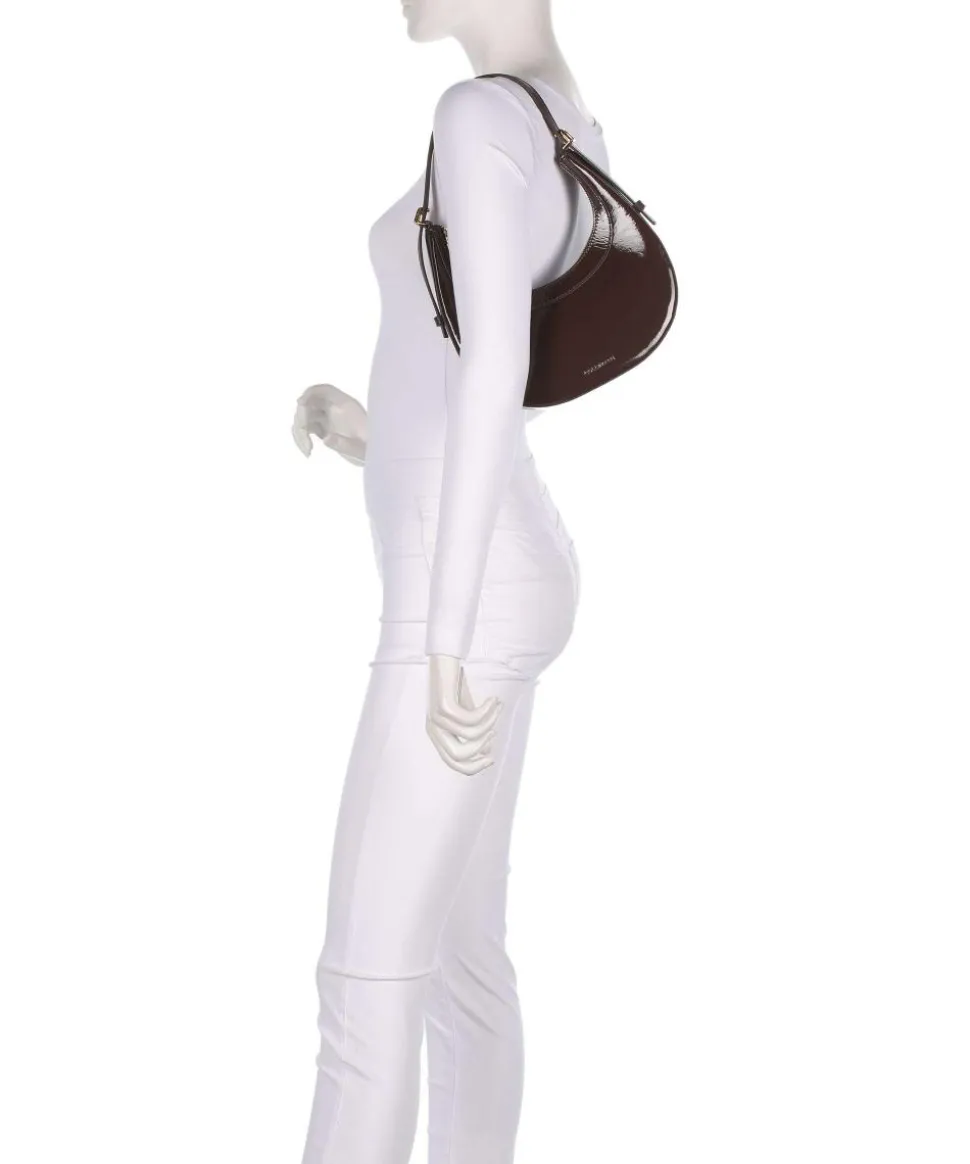 Whisper Schultertasche glattes Rindsleder dunkelbraun