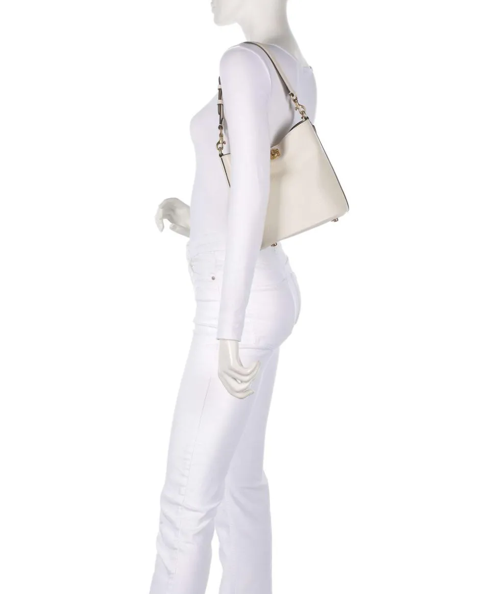 Willow Soft 19 Beuteltasche genarbtes Leder elfenbein