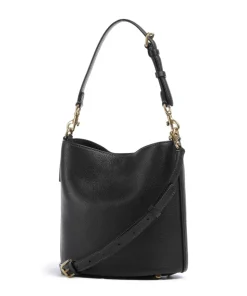 Willow Soft 19 Beuteltasche genarbtes Leder schwarz