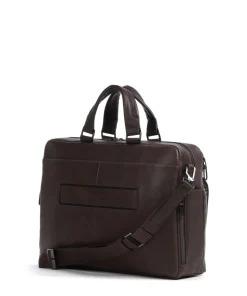 Wollem Laptoptasche 15″ genarbtes Rindsleder dunkelbraun