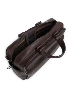 Wollem Laptoptasche 15″ genarbtes Rindsleder dunkelbraun