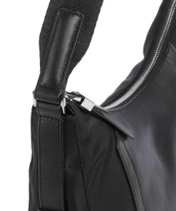 W92T Umhängetasche recyceltes Nylon schwarz