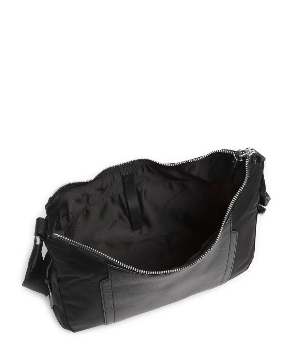 W92T Umhängetasche recyceltes Nylon schwarz